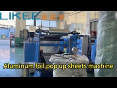 Volledig proces van aluminiumfolie pop-up vellen machine