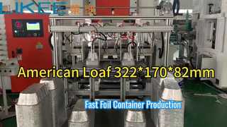T80 Aluminiumfoliecontainer die machinebediening maakt