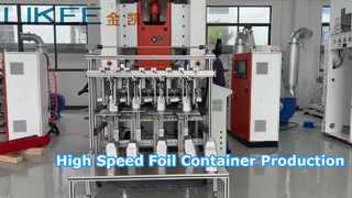 80ton aluminiumfoliecontainer die machine 660 ml 28 micron maakt