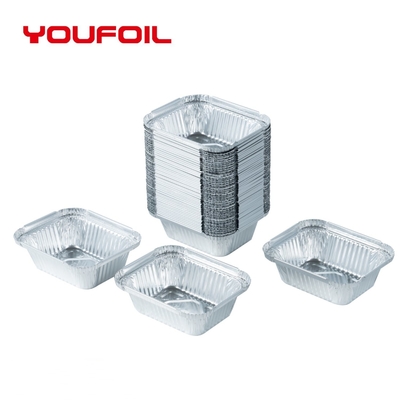 kopen Beschikbaar de Aluminiumfoliedienblad van de voedselrang 1 pond-Foliepan voor de Opslag van het Picknickvoedsel online manufacture