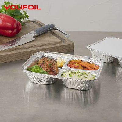 kopen Haal het Veelvoudige Dienblad van de Compartimenten Beschikbare Aluminiumfolie weg online manufacture