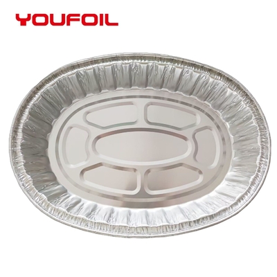 kopen 8006 het Beschikbare Ovale Plastic Deksel van Aluminiumtray catering baking pan with online manufacture