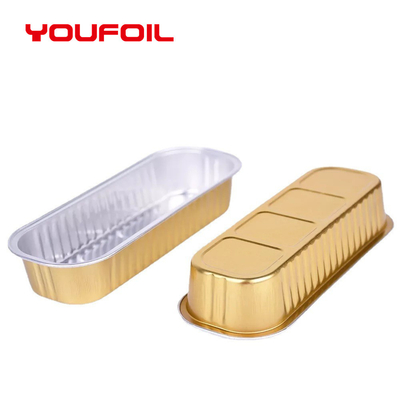kopen OEM Gerecycleerde van de het Voedselcontainer van de Aluminiumfolie Dienblad van het de Strookaluminium Gouden online manufacture