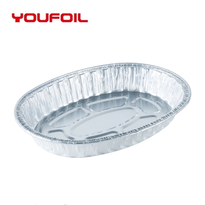 kopen Beschikbaar Ovaal de Foliedienblad van Aluminiumfolietray food storage nontoxic aluminium online manufacture