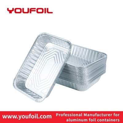 kopen De rekupereerbare Vlotte Container van de Muur Rechthoekige Aluminiumfolie voor Baksel online manufacture