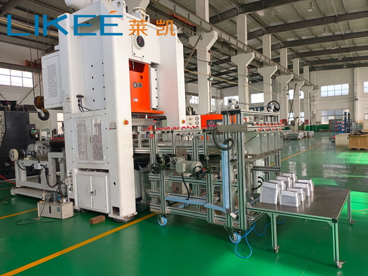 kopen LK-T80 Automatische hoogprecisie staal H-type Siemens Motor Aluminium folie container maken machine voor voedselverpakking online manufacture