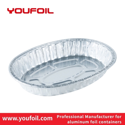 kopen Van het de Barbecue het Ovale Aluminium van de voedselopslag Dienblad van Tray Disposable Aluminum Foil Food online manufacture