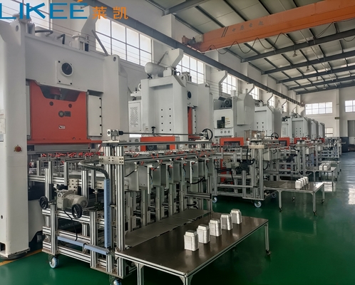 kopen 380V 70 van de het Aluminiumfolie van de Slagen Hoge Werkende Snelheid de Containerproductielijn met Simense-Motor online manufacture
