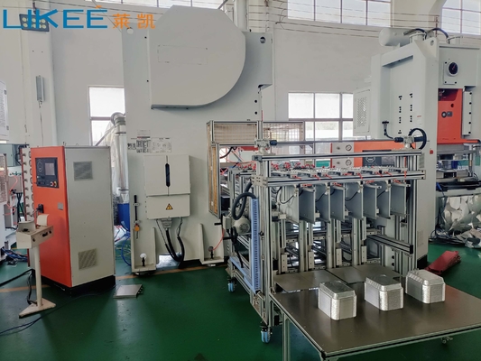 kopen Mitsubishi PLC Control 12000pcs/hr Productiecapaciteit Aluminiumfolie Food Container Maker online manufacture