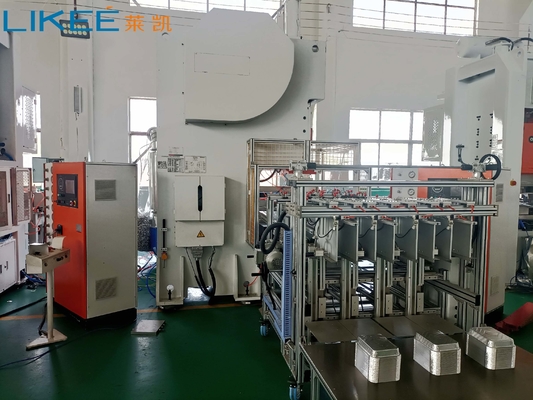 kopen Efficiëntie 3 Holtes Aluminiumfolie Voedselcontainer Maker SIEMENS Motor 19,8KW Energieverbruik online manufacture