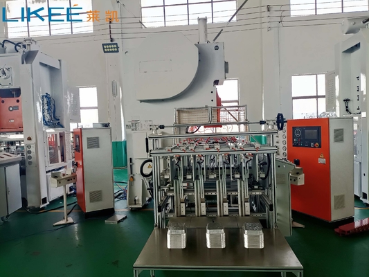 kopen Mitsubishi servomotor aangedreven aluminiumfolie plastic voedselcontainer makend machine gemakkelijk te gebruiken online manufacture
