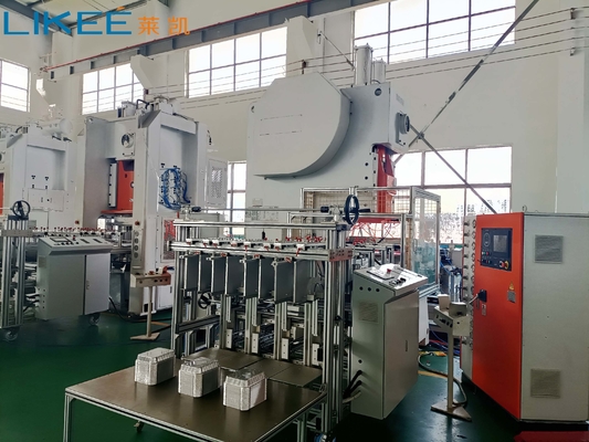kopen 12000 stuks/uur Aluminiumfolie-container maken machine met 12 elektrische kleppen online manufacture