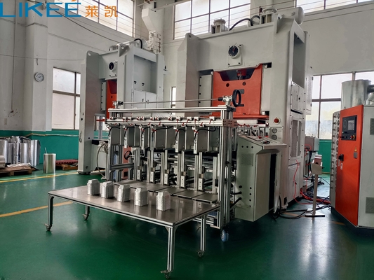 kopen 12000 stuks/uur Productiecapaciteit 35-68 slagen/min Aluminiumfolie voedselcontainer maken machine online manufacture