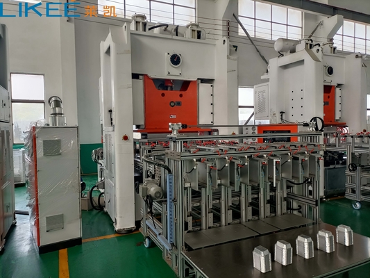kopen 1-5 holtes Capaciteit Elektrische aluminiumfoliecontainermachine 380V 50HZ 3-fase online manufacture