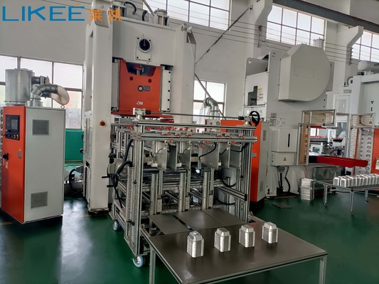 kopen Op maat gemaakte 4 holtes 30~75 slagen/min 80TON Aluminiumfoliecontainermachine online manufacture