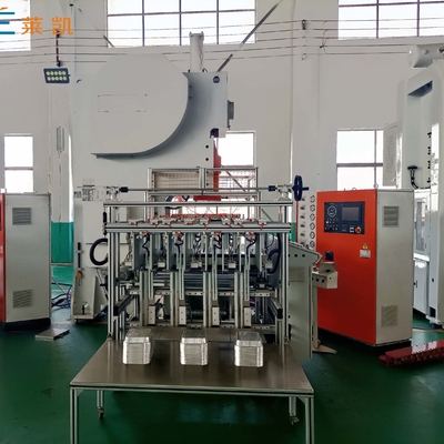 kopen Siemens Motor High Speed 3 holtes Aluminium folie container maken machine online manufacture