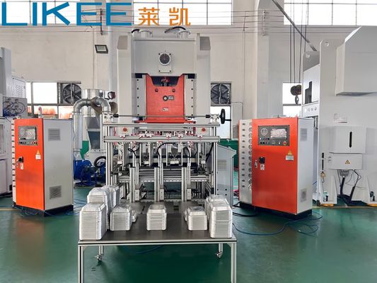 kopen T80 Aluminiumfolie Container Voedsel Bakplaat Machine OEM Gerecycled Cake Rechthoekig online manufacture