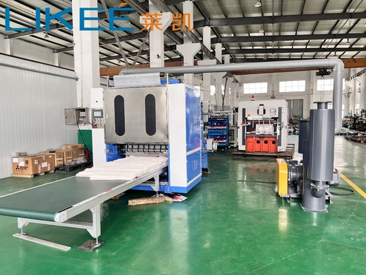 kopen LKWP980 Pop Up Wax Paper Folding Machine V Fold Cross Folding Continuous Extraction Type online manufacture