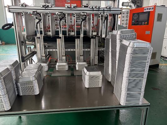 kopen LK-T80 Ronde Vorm 8011 Aluminiumfolie Voedselcontainer Zilverkleurige Machine online manufacture