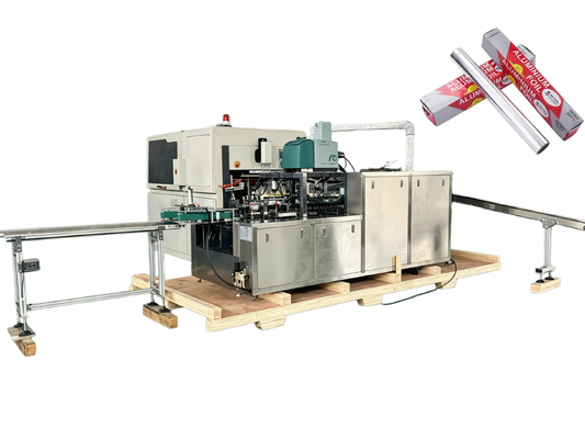 kopen Automatische kartonmachine Aluminiumfolie Kleine rol 30-60 dozen/min Auto doos vuller online vervaardiging