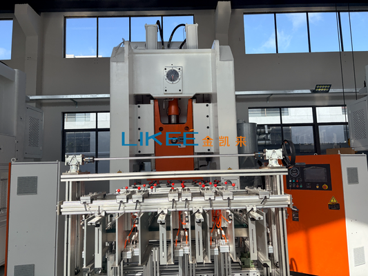 kopen Aluminiumfolie Container Machine 80-Ton met 9.000-12.000 stuks/u Hoge Snelheid Output en H-Frame Structuur online vervaardiging