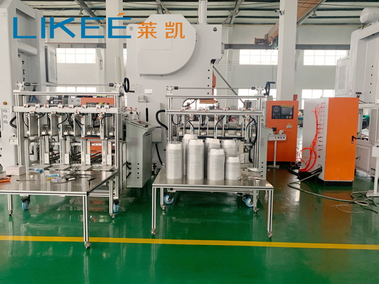 Automatische LK-T63 Aluminiumfolie 6,5 inch 32 Micro Round Pan Container Pressing Machine