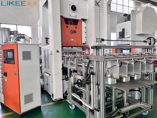 4 holtes Mechanische zilveren foliecontainer pers maken machine 80ton