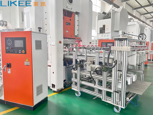 Mitsubishi gereguleerde 12000 pcs/h Output Aluminium folie container machine LK-T80