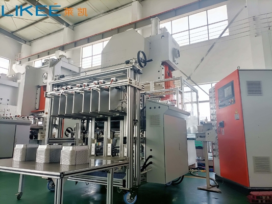 LK-T63 Aluminium folie container maken machine 9000pcs per uur C frame punch