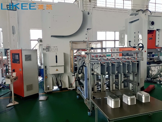 LK-T63 Aluminiumfoliecontainermachine Siemens Motor C type Hydraulische pers