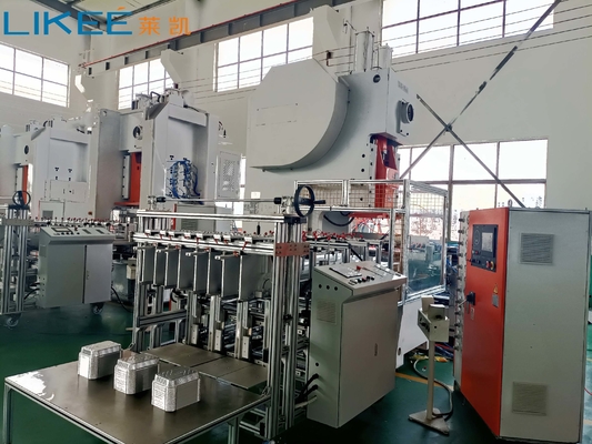 LK-T63 Voedingsmiddelencontainer Aluminiumfolie Punching Take Out Tray Maker