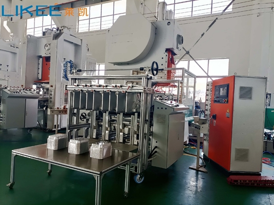 9000~12000 stuks/uur Meerdere holte Volledig automatische aluminiumfoliecontainermachine