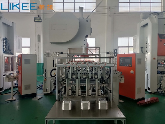 Hoge productiviteit 3 WAYS Volledig automatische machine voor het maken van aluminiumfoliecontainers