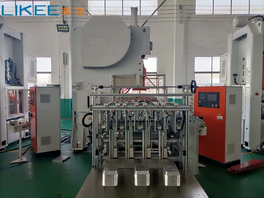 3 holtes Capaciteit Automatische aluminiumfoliecontainer maken machine