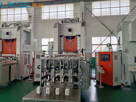 H Frame Aluminium Foil Box Container Maker Met Mitsubishi PLC