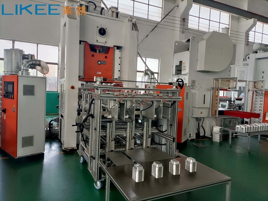 80TON H-type 4-5 holtes SIEMENS Motor Aluminiumfolie voedselcontainer machine