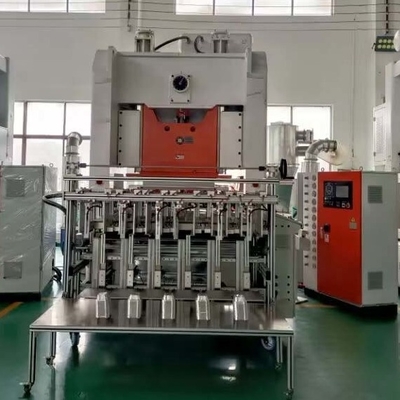 Volledig automatische wegwerpmachine voor het maken van aluminiumfoliebakken met een lange levensduur