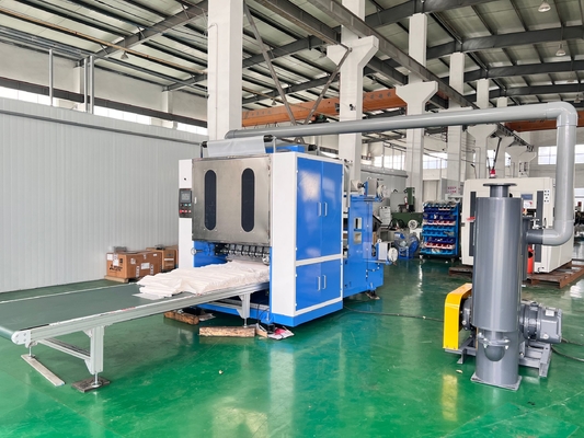 Volledig automatisch type Plastic Tear Pop Up Sheets Interlocking Machine met één arbeid