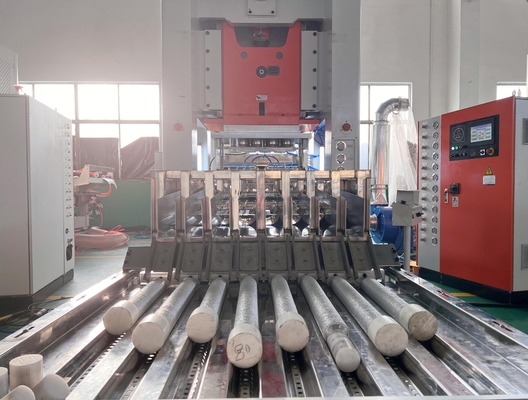 3-6 holtes Aluminiumfolie Container Cake Tart Collectie Productielijn Met verstelbare snelheid