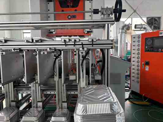 LK-T80 OEM Logo Rechthoekige Aluminiumfolie Voedselcontainer Voor Afhaal Snelvoedsel Verpakkingsmachine