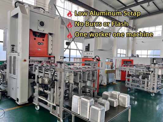 LK-T80 Aluminiumfolie maken machine met 80 ton perscapaciteit, Mitsubishi PLC controle en 12000pcs/uur output