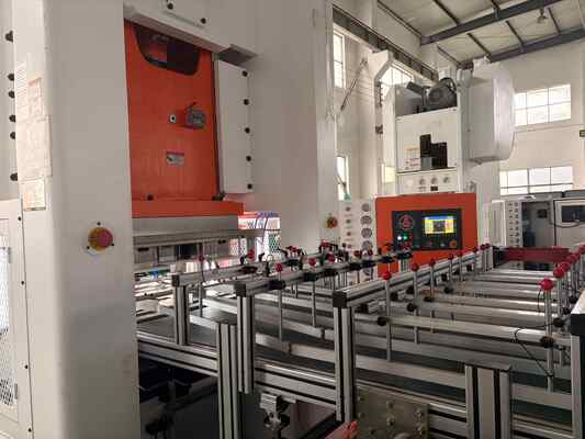 LK-T80 Aluminiumfolie-productiemachine met H-type structuur, 80 ton perscapaciteit en Mitsubishi PLC-besturing