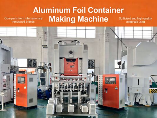 LK-T80 Aluminiumfolie Container Machine met 12.000 Stuks/Uur Hoge Snelheid Output, 80 Ton Perscapaciteit en 10 Jaar Levensduur