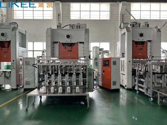 130 ton drukkracht aluminium voedselcontainermachine met 3570 slagen/min en 12.000 stuks/uur output